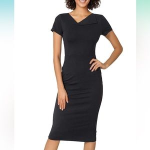 Form fitting black dress